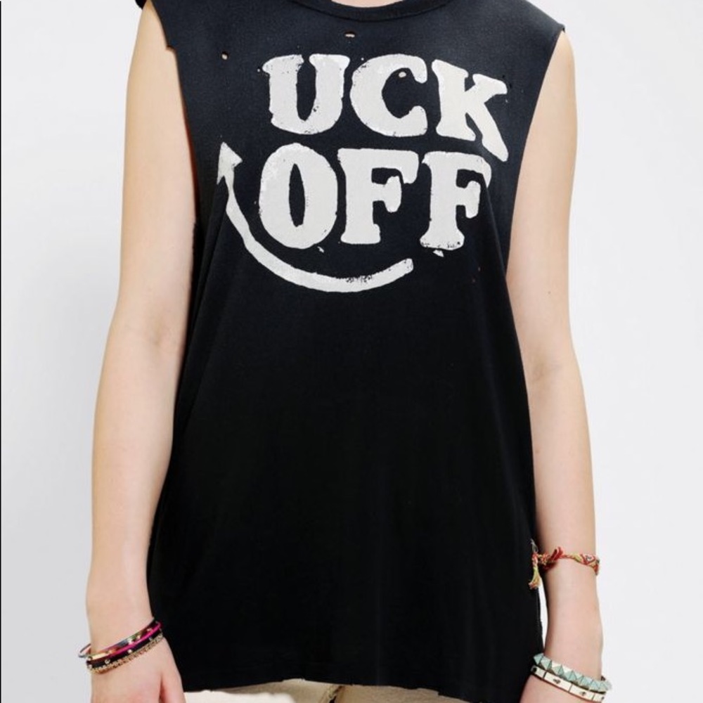 UCK OFF UNIF MUSCLE SHIRT SMALL